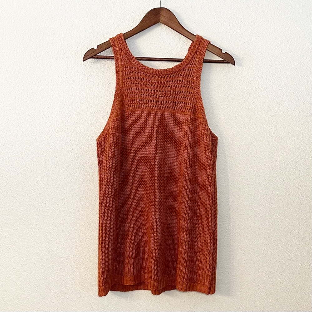 Maurices Burnt Orange Sleeveless Knit Sweater Tank Top Size XXL